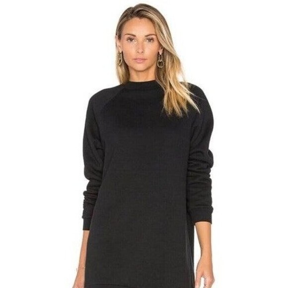 Lovers + Friends Sweatshirt Long Black - Picture 1 of 4